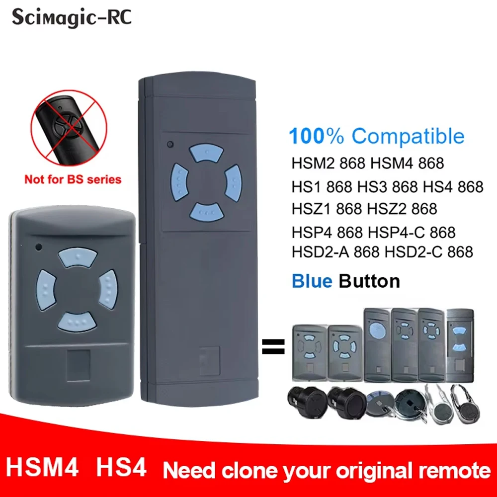 HSM2 HSM4 868.35mhz Garage Remote Control Top Quality New
HSM2 HSM4 868.35mhz Garage Remote Control Top Quality New