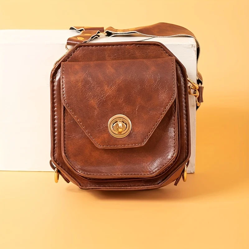 Women's Vintage Crossbody Bag Mini Fashion Shoulder Bag Casual Daily Purse with Lock Design for Travel Commute Ladies Handbag
Women's Vintage Crossbody Bag Mini Fashion Shoulder Bag Casual Daily Purse with Lock Design for Travel Commute Ladies Handbag