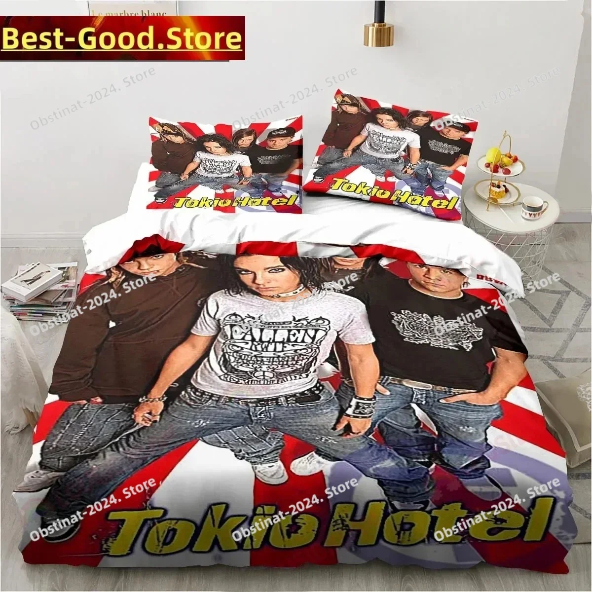 3D Print Tokio Hotel Bedding Set Boys Girls Twin Queen King Size Duvet Cover Pillowcase Bed boys Adult Home Textileextile
3D Print Tokio Hotel Bedding Set Boys Girls Twin Queen King Size Duvet Cover Pillowcase Bed boys Adult Home Textileextile