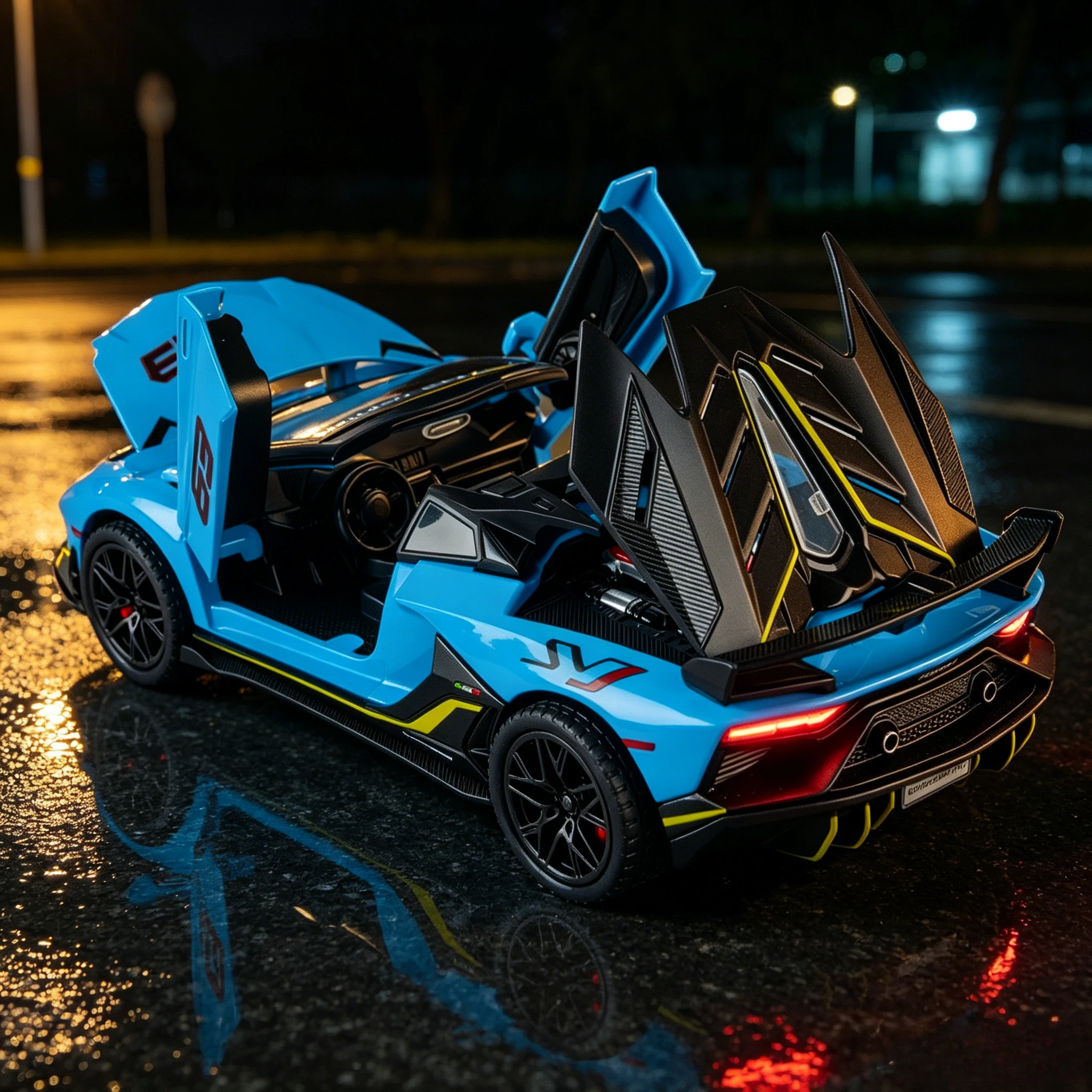 1:32 SVJ63 Sports Car Model Toys Alloy Diecast Doors Opened Pull Back Sound Light Decoration Supercars
1:32 SVJ63 Sports Car Model Toys Alloy Diecast Doors Opened Pull Back Sound Light Decoration Supercars