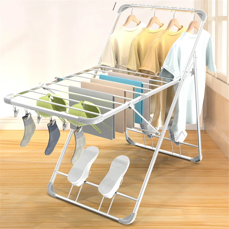 Factory Supply Foldable Clothes Drying Rack Saves Space Portable Dryer Collapsible Laundry Hanger Clothes Stand
Factory Supply Foldable Clothes Drying Rack Saves Space Portable Dryer Collapsible Laundry Hanger Clothes Stand