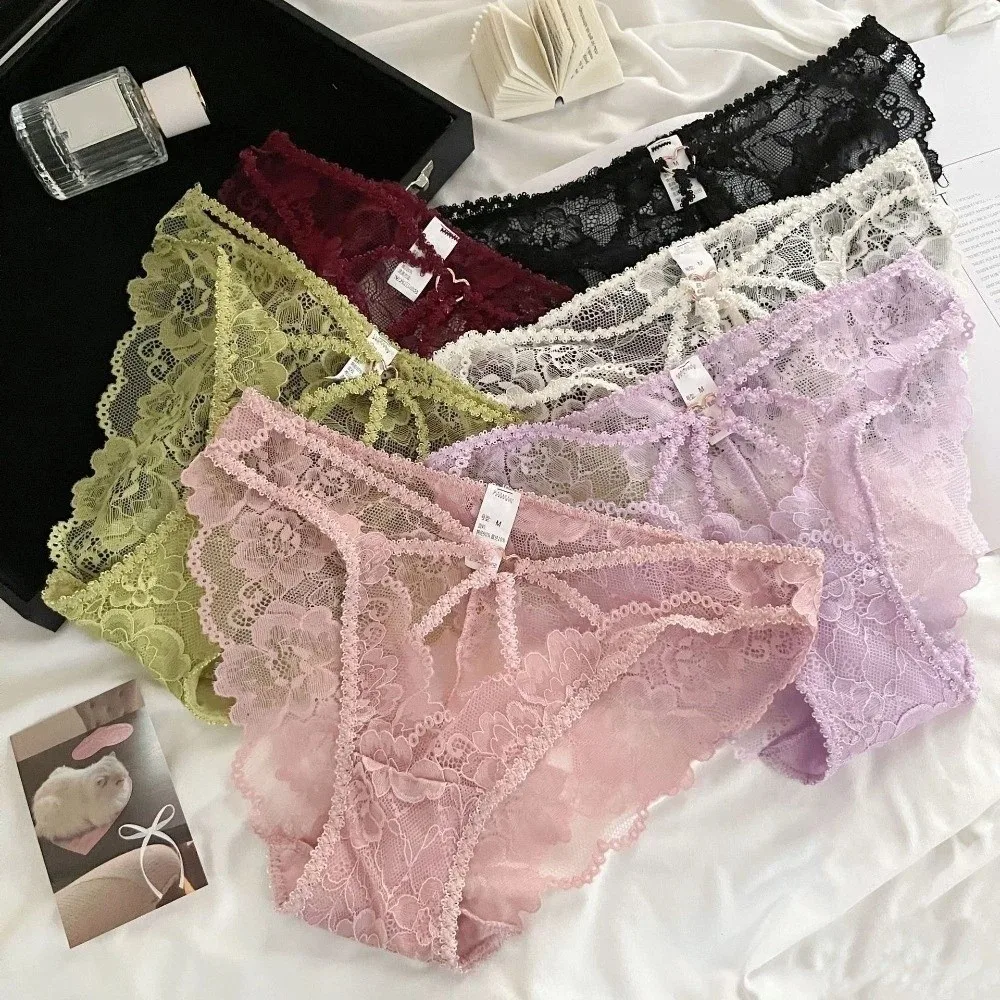 Large Size High Waist Lace Panties Thin Transparent Underwear for Women Cotton Crotch Mesh Lace Briefs Lady
Large Size High Waist Lace Panties Thin Transparent Underwear for Women Cotton Crotch Mesh Lace Briefs Lady