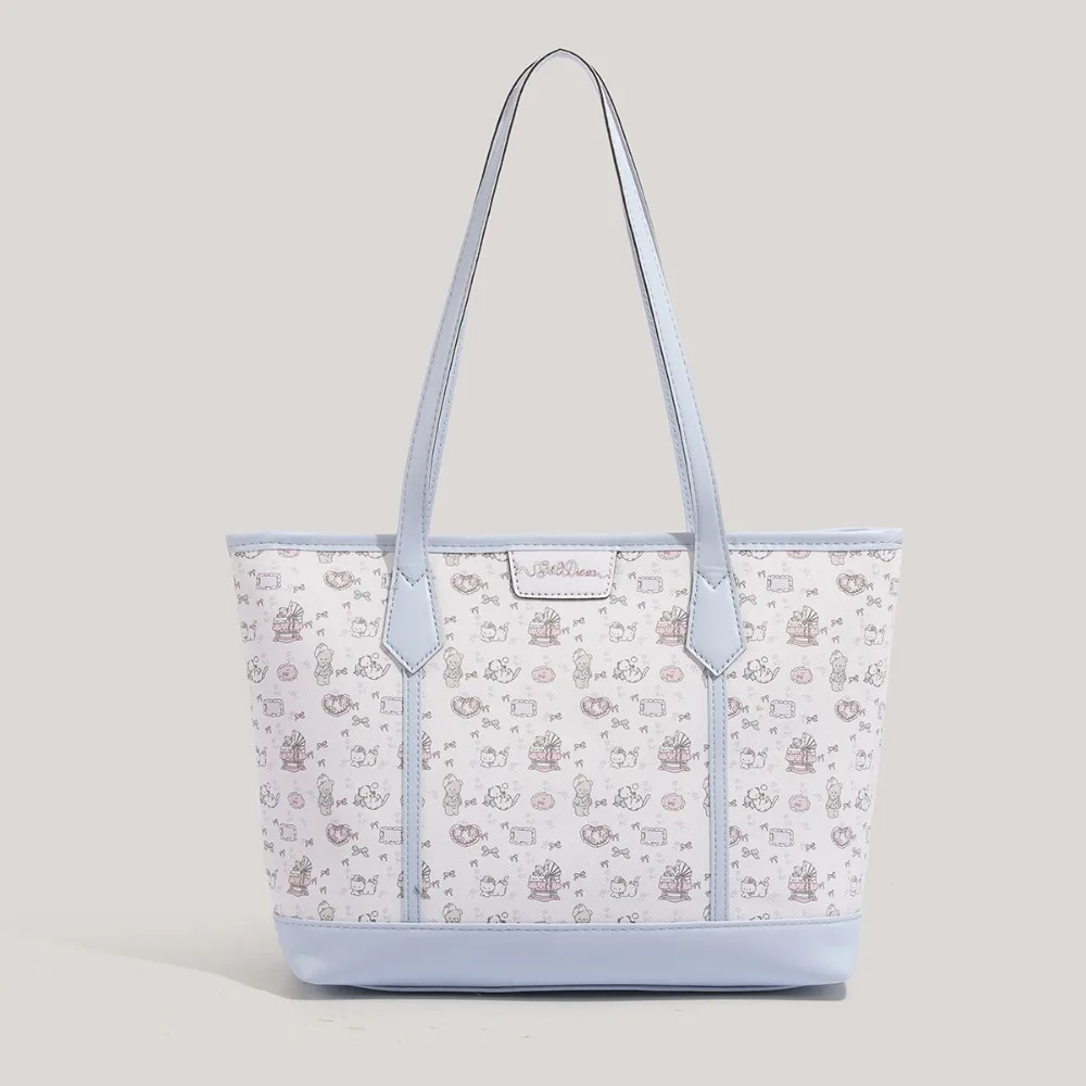 Portable PU Aesthetic Print Handbag Bear Rabbit Print Cartoon Versatile Shoulder Bags Large Capacity Commuting Bag Gift Giving
Portable PU Aesthetic Print Handbag Bear Rabbit Print Cartoon Versatile Shoulder Bags Large Capacity Commuting Bag Gift Giving