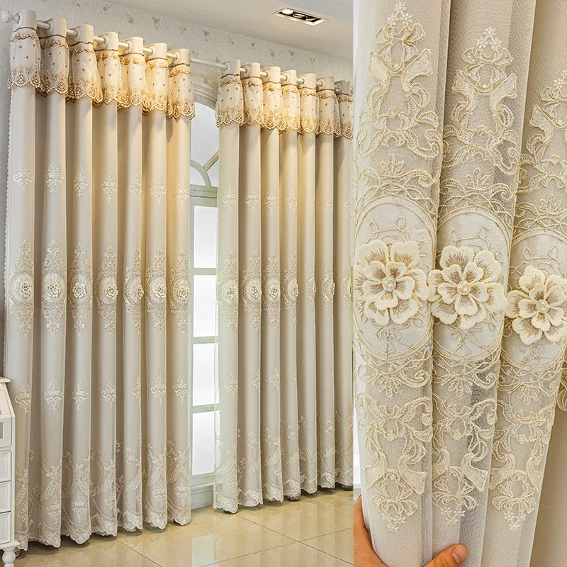 Pink European Double Layer Curtain for Girls Bedroom Living Room Luxury Embroidered Lace Floral Design Window Drapes
Pink European Double Layer Curtain for Girls Bedroom Living Room Luxury Embroidered Lace Floral Design Window Drapes