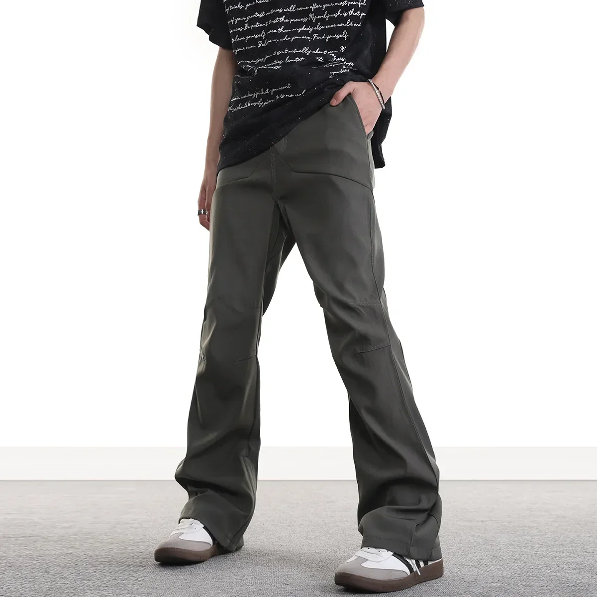 Pop American Style High Street Clean Fit Straight Leg Micro Flared Trousers For Men New Arrival Spring Summer Vintage Vibe Workw
Pop American Style High Street Clean Fit Straight Leg Micro Flared Trousers For Men New Arrival Spring Summer Vintage Vibe Workw