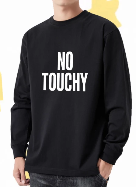 Футболка для мужчин, осенняя роскошная футболка Y2k с длинными рукавами и графическим рисунком No Touchy, роскошная футболка с принтом для пар, уличная одежда с аниме 
Футболка для мужчин, осенняя роскошная футболка Y2k с длинными рукавами и графическим рисунком No Touchy, роскошная футболка с принтом для пар, уличная одежда с аниме