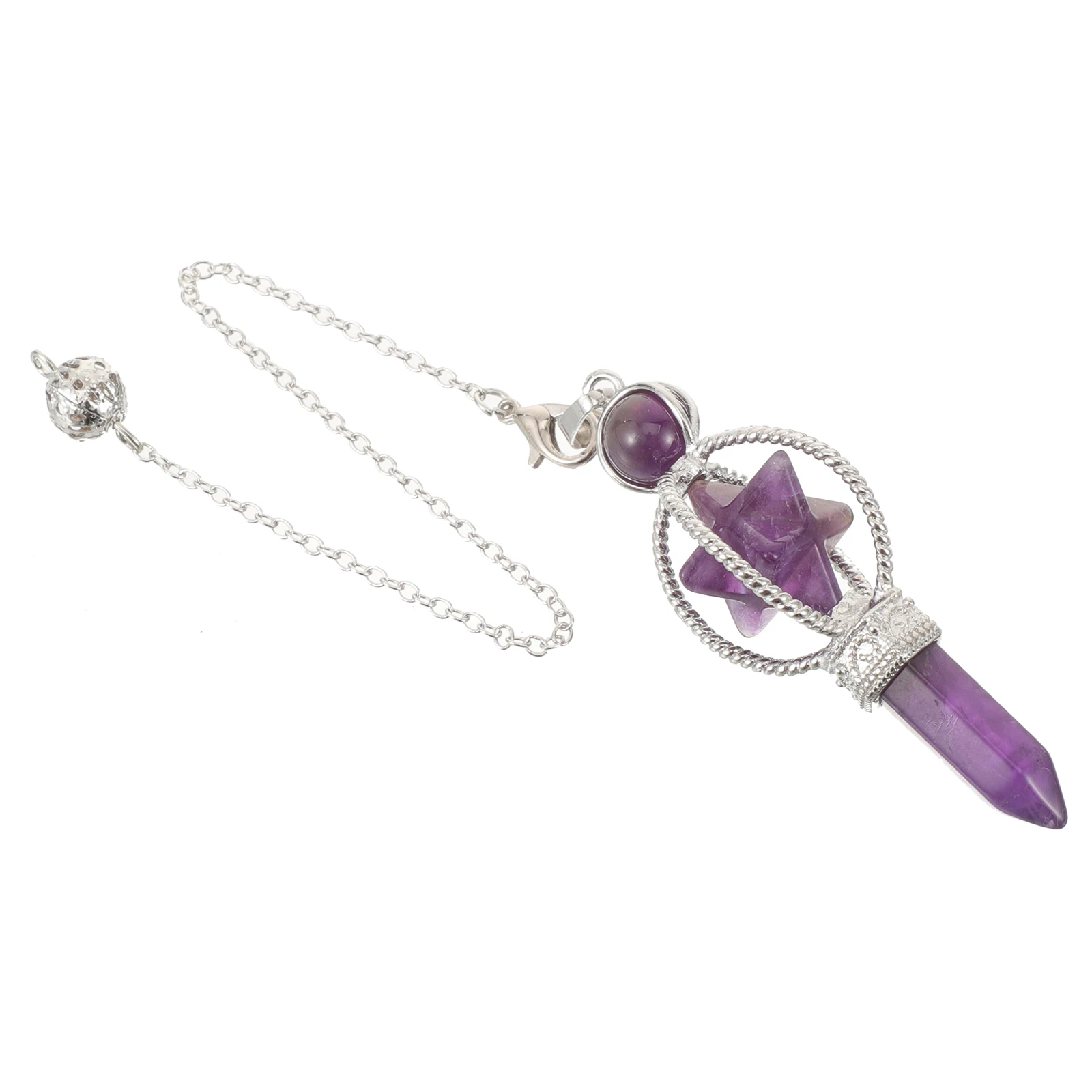 Rotating 8 Arm Pendant Necklace Natural Crystal Stone Charm Hanging Decor Accessory for Crafts nament
Rotating 8 Arm Pendant Necklace Natural Crystal Stone Charm Hanging Decor Accessory for Crafts nament