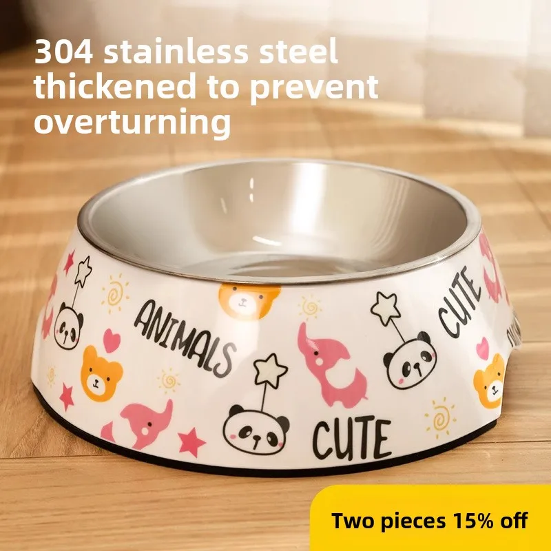 Dog bowl food basin Cat rice basin 304 stainless steel anti-knock special bowl Dog food Puppy pet supplies
Dog bowl food basin Cat rice basin 304 stainless steel anti-knock special bowl Dog food Puppy pet supplies