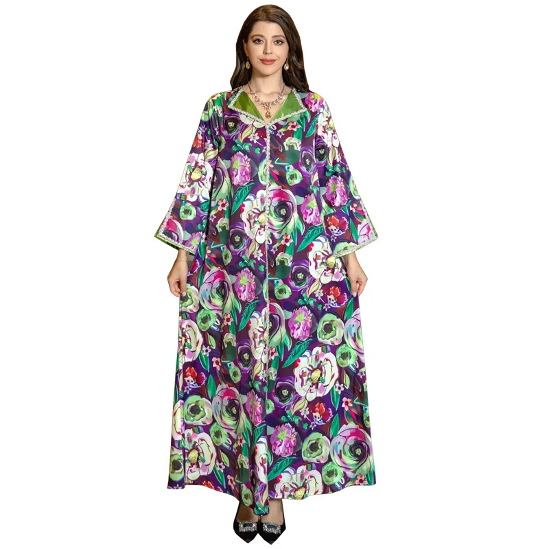 Jalabia Abaya Arabic Dubai Floral Pattern Muslim Clothing Luxury Diamond Evening Party Dress Middle East Robe Abaya Gowns
Jalabia Abaya Arabic Dubai Floral Pattern Muslim Clothing Luxury Diamond Evening Party Dress Middle East Robe Abaya Gowns