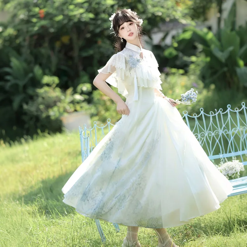 Japanese Style New Long Lolita Short Sleeves Elegant Lolita Dress 2025 Summer New High Waist Slim Fit Dresses Kawaii Clothes
Japanese Style New Long Lolita Short Sleeves Elegant Lolita Dress 2025 Summer New High Waist Slim Fit Dresses Kawaii Clothes