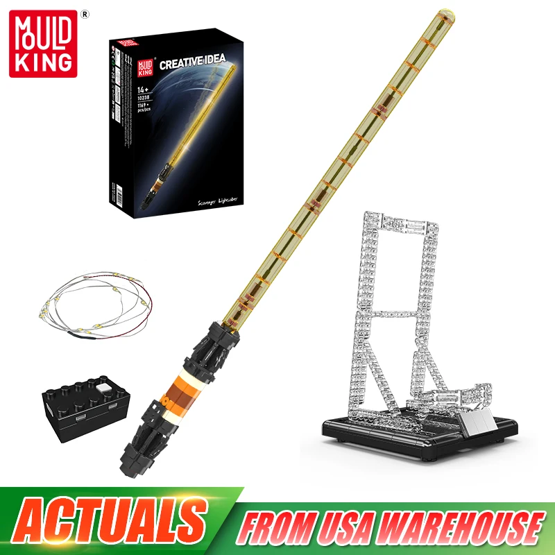 Конструктор Mould King 10238 Star Plan Toys «Сабля Скавенджера» со светодиодной подсветкой, для сборки, косплей, игрушки из кирпичиков, подарок на Рождество для детей
Конструктор Mould King 10238 Star Plan Toys «Сабля Скавенджера» со светодиодной подсветкой, для сборки, косплей, игрушки из кирпичиков, подарок на Рождество для детей