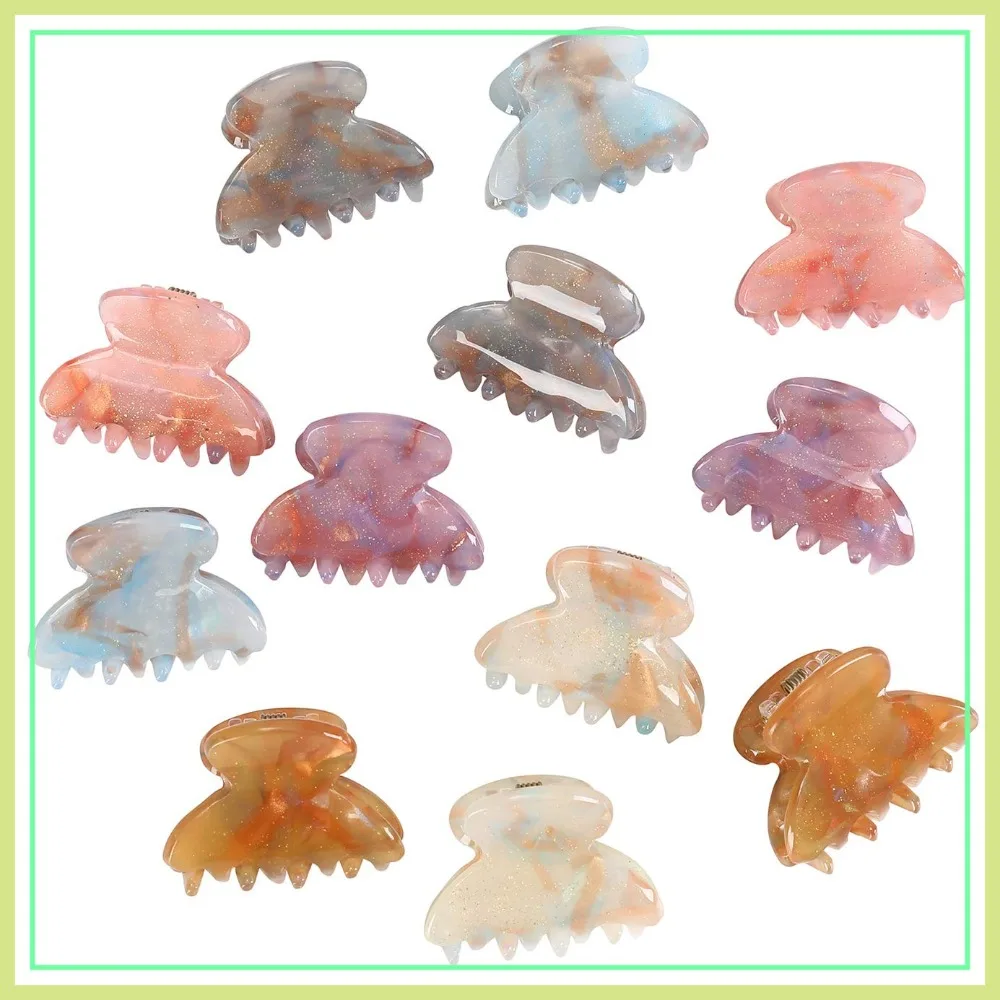 12PCS Claw Jaw Clips Small for Thin Hair Styling Sequins Classic Clamp Women Girls
12PCS Claw Jaw Clips Small for Thin Hair Styling Sequins Classic Clamp Women Girls