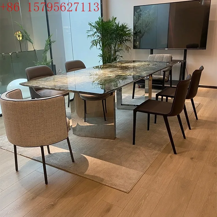 Прямоугольный высококачественный светильник из натурального мрамора, роскошный обеденный стол из натурального камня для столовой
Прямоугольный высококачественный светильник из натурального мрамора, роскошный обеденный стол из натурального камня для столовой