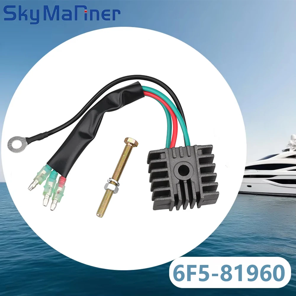 Rectifier Regulator R2053.1 6F5-81960 Fit Yamaha Mariner Suzuki Tohatsu Outboard Motor 2 stroke 4-70HP 6F5-81960-60 6F5-81960-61
Rectifier Regulator R2053.1 6F5-81960 Fit Yamaha Mariner Suzuki Tohatsu Outboard Motor 2 stroke 4-70HP 6F5-81960-60 6F5-81960-61