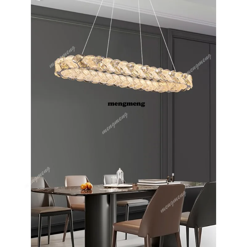 Restaurant chandelier Italian light luxury dining table light crystal strip dining room bar light
Restaurant chandelier Italian light luxury dining table light crystal strip dining room bar light