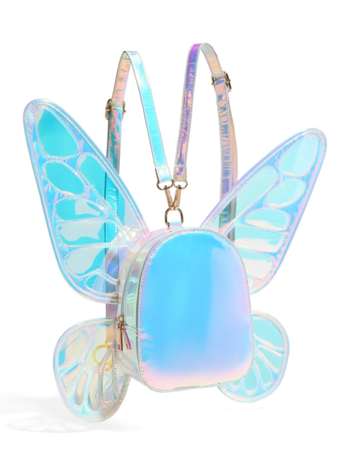 2025 New Fashion Pvc Transparent Laser Butterfly Wings Personalized Creative Backpack Simple Leisure Versatile Women Bag Trendy
2025 New Fashion Pvc Transparent Laser Butterfly Wings Personalized Creative Backpack Simple Leisure Versatile Women Bag Trendy