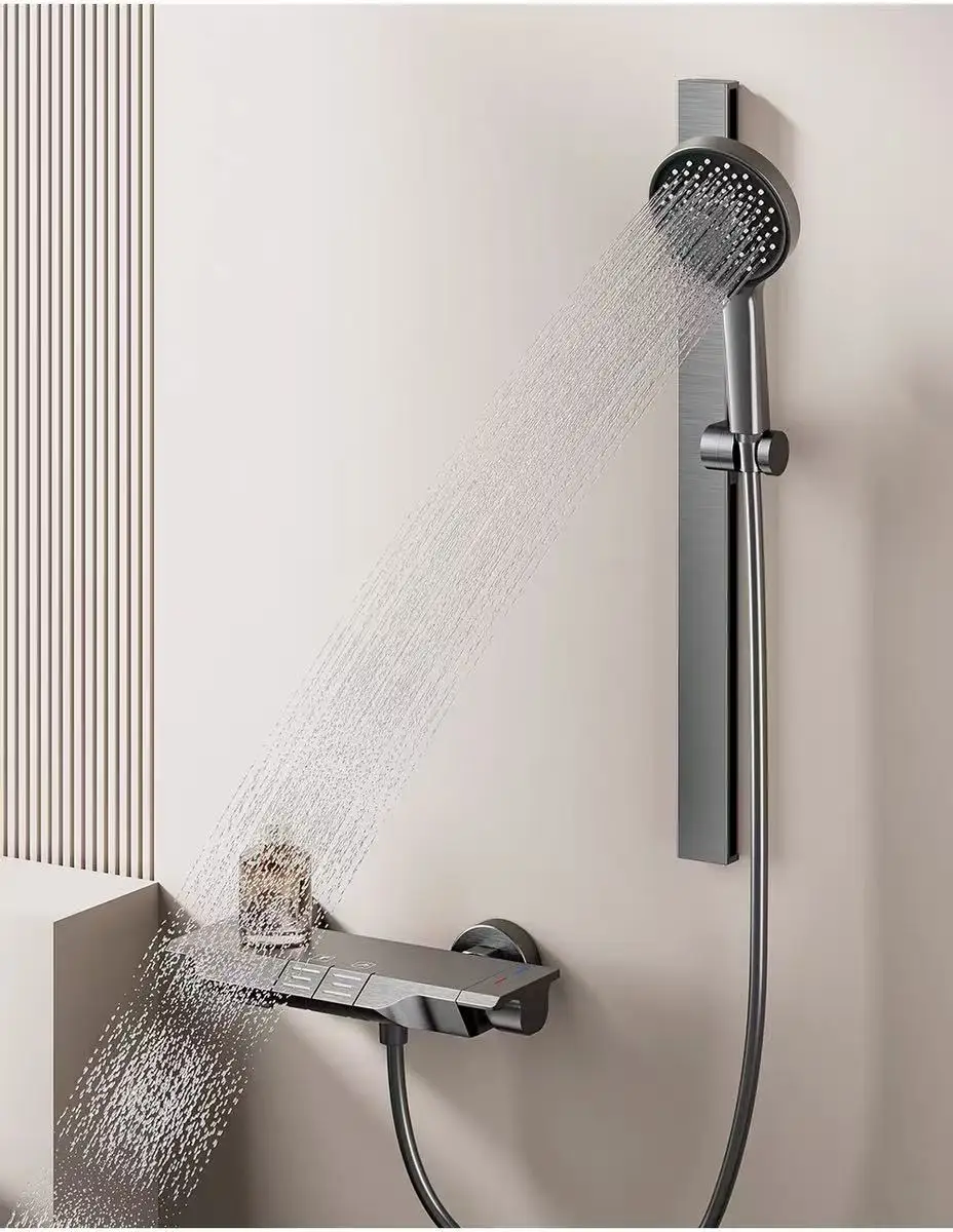 Household Hotel Bathroom Toilet Shower Hot and Cold Showerhead Complete Set of Shower Set Simple Lift-Type Split-Type New Technology Modern Showerhead
Household Hotel Bathroom Toilet Shower Hot and Cold Showerhead Complete Set of Shower Set Simple Lift-Type Split-Type New Technology Modern Showerhead