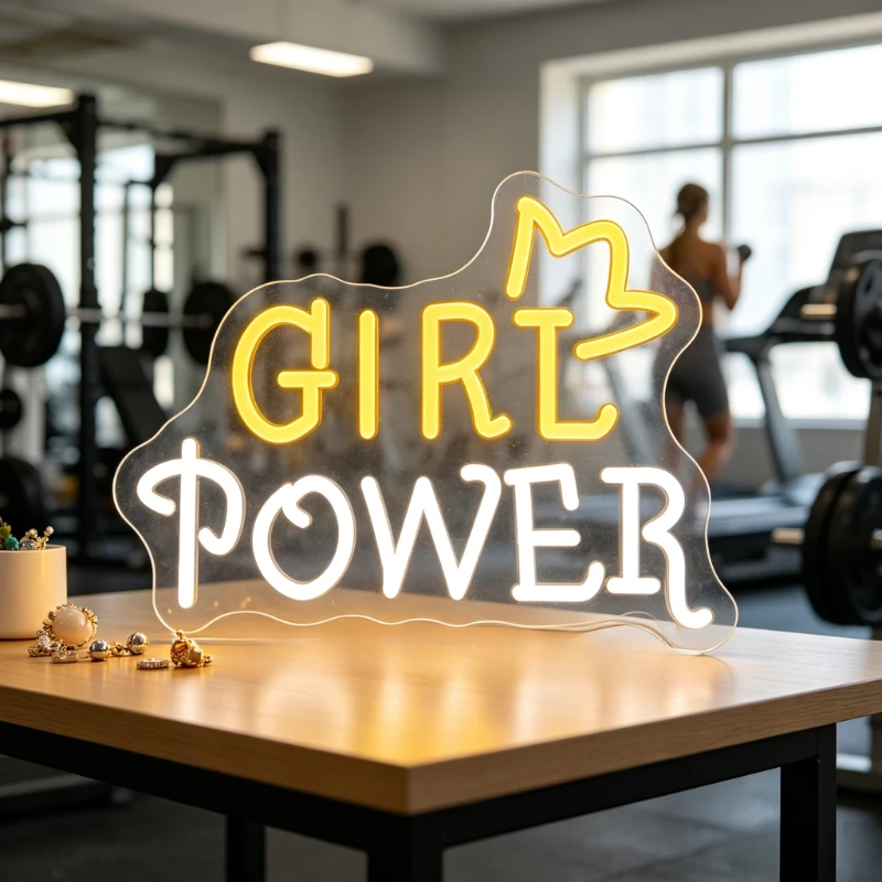Girl Power Neon Sign LED USB Dimmable Workout Motivation Wall Art for Gym Decor Female Fitness Athlete Gift Acrylic Night Light
Girl Power Neon Sign LED USB Dimmable Workout Motivation Wall Art for Gym Decor Female Fitness Athlete Gift Acrylic Night Light