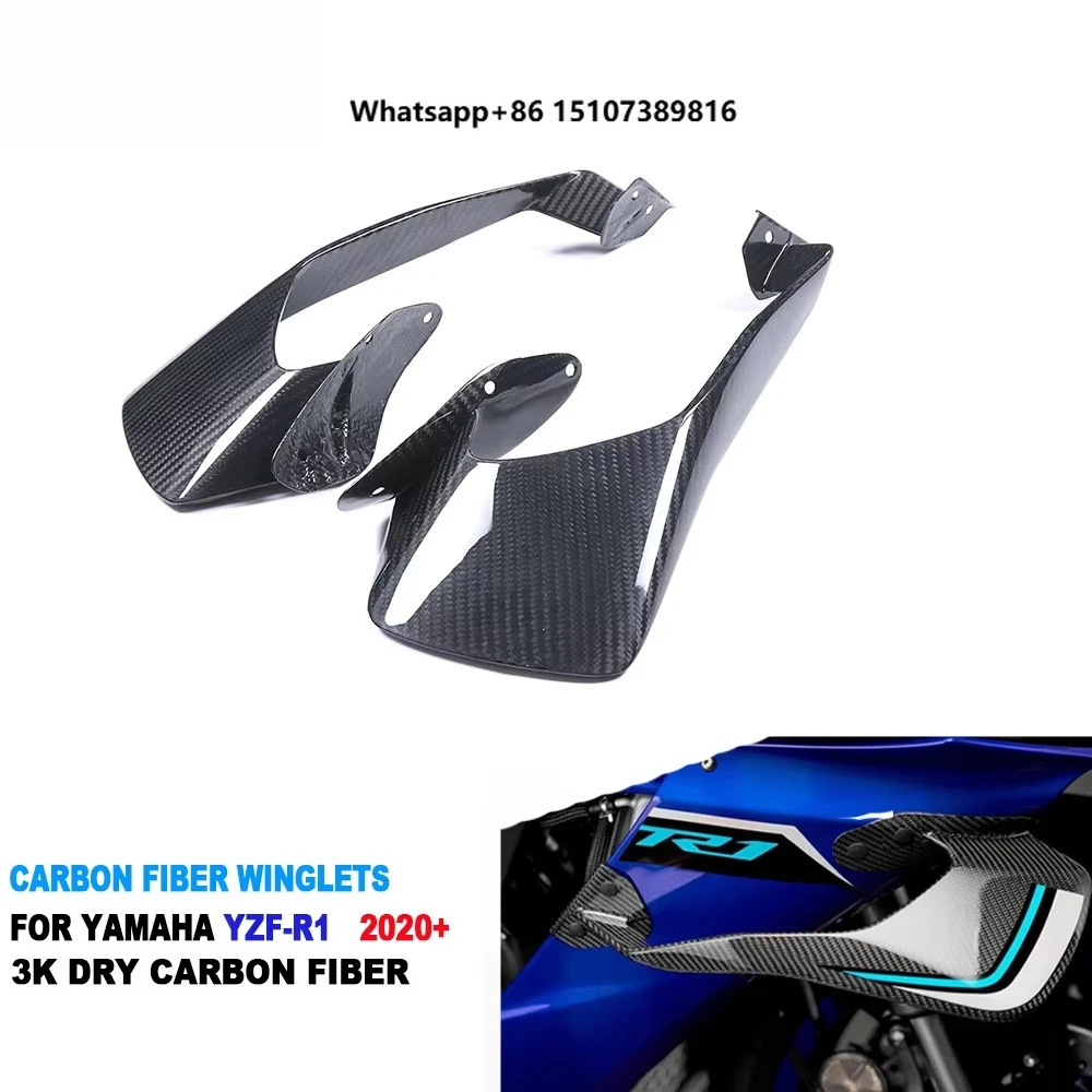Carbon Real 3K Full Dry Carbon Fiber OEM Style Motorcycle Aero Wings Winglets for R1 R1M 2020-2026
Carbon Real 3K Full Dry Carbon Fiber OEM Style Motorcycle Aero Wings Winglets for R1 R1M 2020-2026