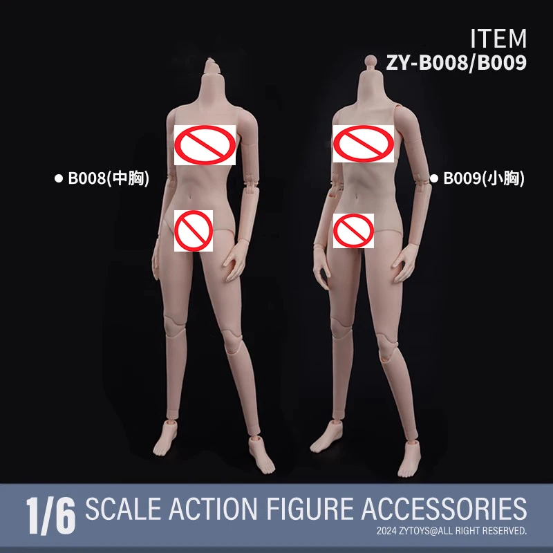 ZYTOYS ZY-B008 ZY-B009 1/6 Scale Female Asian Pale Skin Super Flexible Body Model Small Middle Breast 12" Action Figure Toy
ZYTOYS ZY-B008 ZY-B009 1/6 Scale Female Asian Pale Skin Super Flexible Body Model Small Middle Breast 12" Action Figure Toy