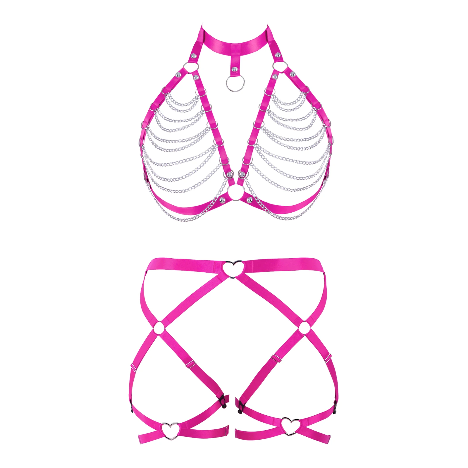 Women Fashion Garters Belt Underwear Gothic Sexy Underwear Body Harness Suspenders Bondage Straps Body Accessories
Women Fashion Garters Belt Underwear Gothic Sexy Underwear Body Harness Suspenders Bondage Straps Body Accessories