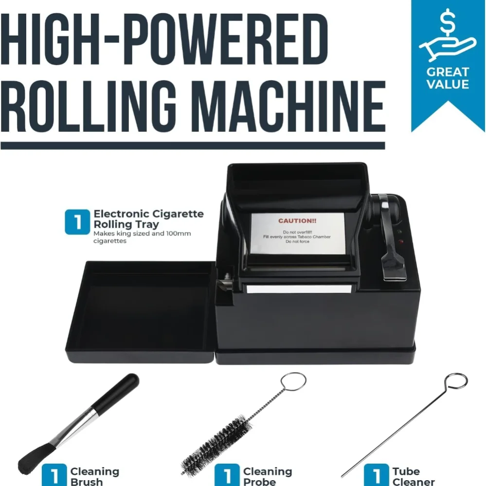 Электрическая сигарета, королевский размер, машина для прокатки сигарет, автоматическая намотка, машина для упаковки табачного ролика, аксессуары для курения
Электрическая сигарета, королевский размер, машина для прокатки сигарет, автоматическая намотка, машина для упаковки табачного ролика, аксессуары для курения
