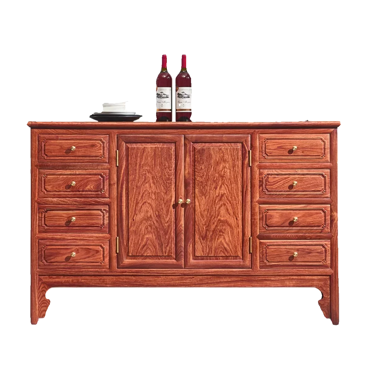 New Chinese Style Pterocarpus Erinaceus Poir. Sideboard Locker Modern Simple Storage Solid Wood Bedroom Chest of Drawers
New Chinese Style Pterocarpus Erinaceus Poir. Sideboard Locker Modern Simple Storage Solid Wood Bedroom Chest of Drawers