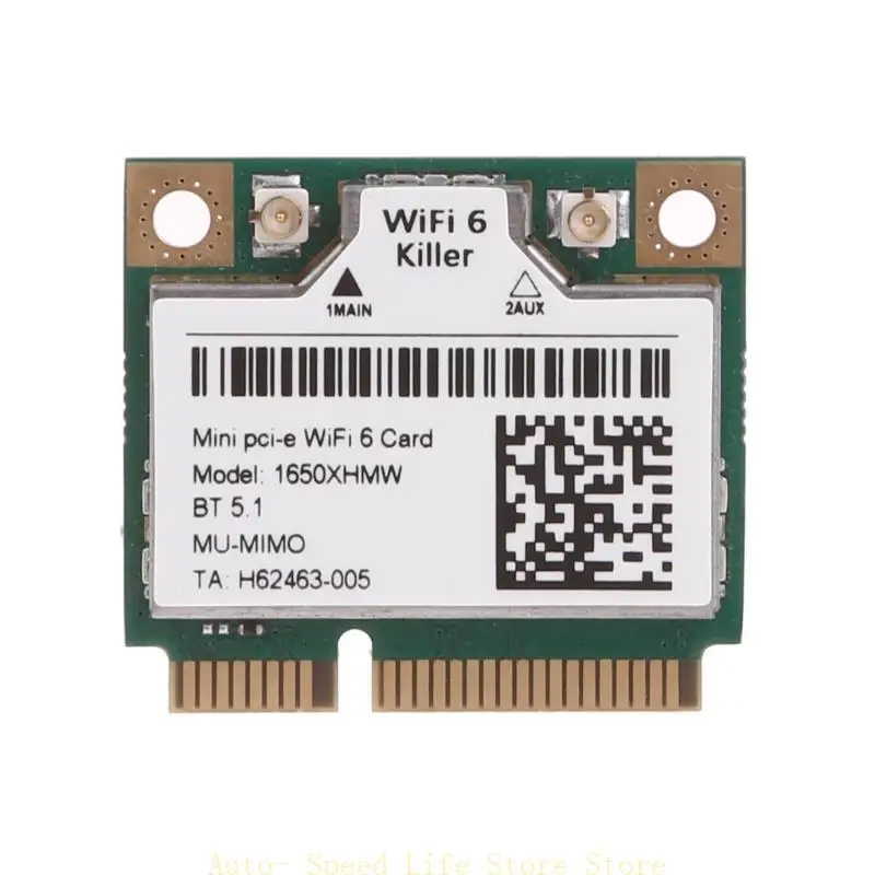 02DA Killer 1650X AC DualBand 3000Mbps WI-FI 6 Wireless AX200 Wifi Card 802.11AX Bluetooth-com 5.1 Laptop for Windows 10 11
02DA Killer 1650X AC DualBand 3000Mbps WI-FI 6 Wireless AX200 Wifi Card 802.11AX Bluetooth-com 5.1 Laptop for Windows 10 11