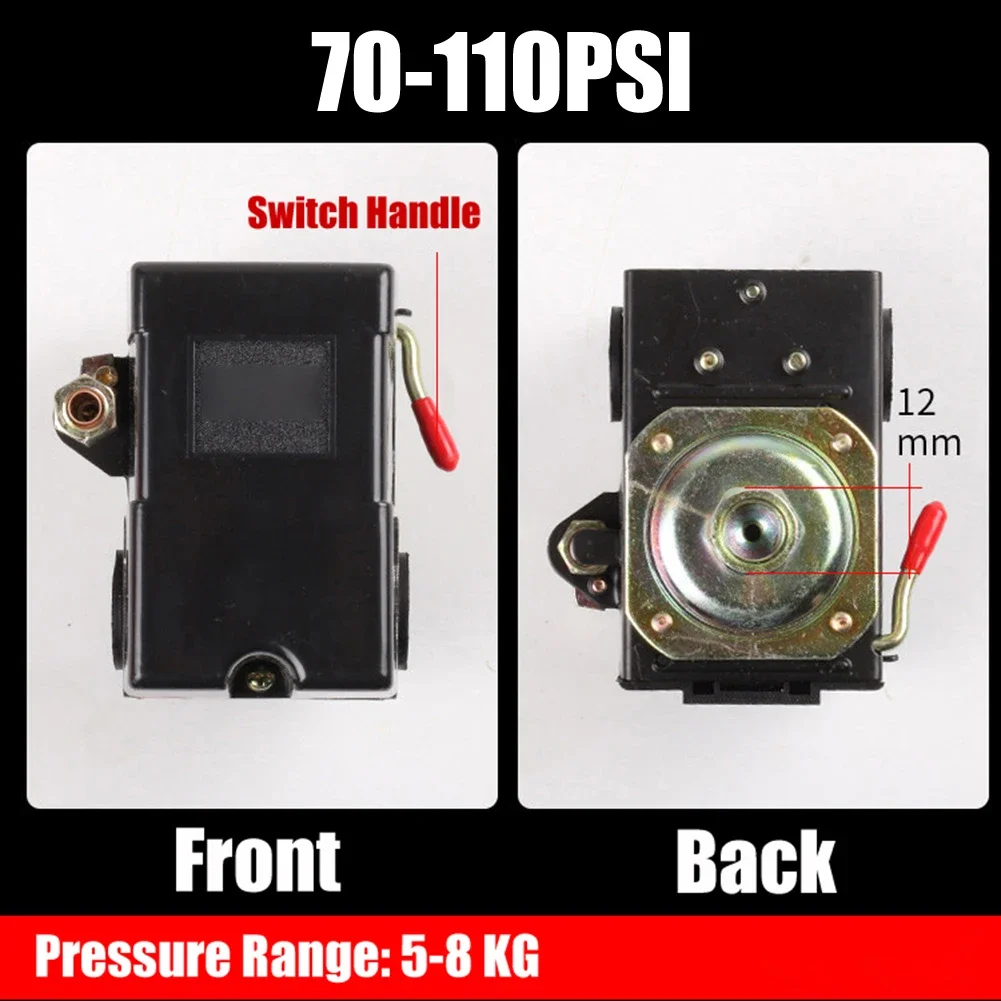 Professional Pressure Switch for Air Compressor Pump Control Valve 70110PSI Pressure Switch Optimal Pressure Regulation
Professional Pressure Switch for Air Compressor Pump Control Valve 70110PSI Pressure Switch Optimal Pressure Regulation