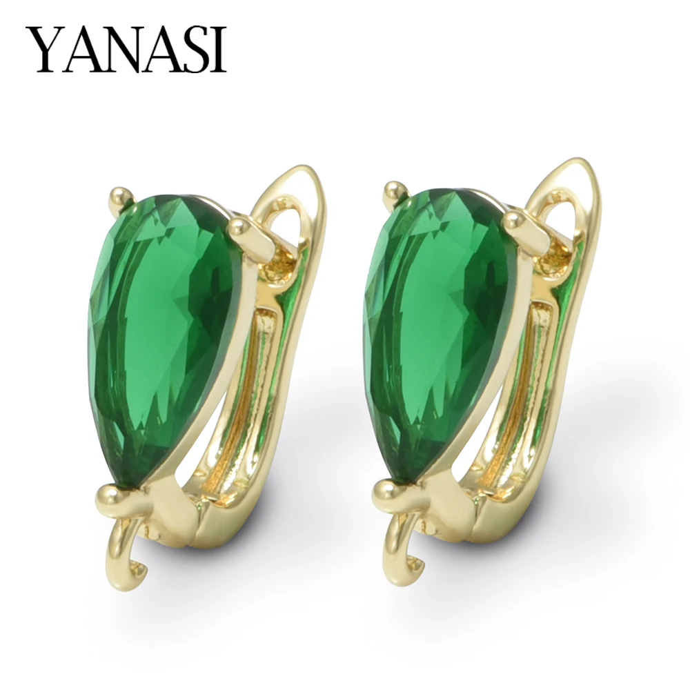 1 Pair Brass Green /Blue Crystal Earring Hooks Anti-Allergy for DIY Craft Jewelry Findings Accessories 18K Gold Plating
1 Pair Brass Green /Blue Crystal Earring Hooks Anti-Allergy for DIY Craft Jewelry Findings Accessories 18K Gold Plating