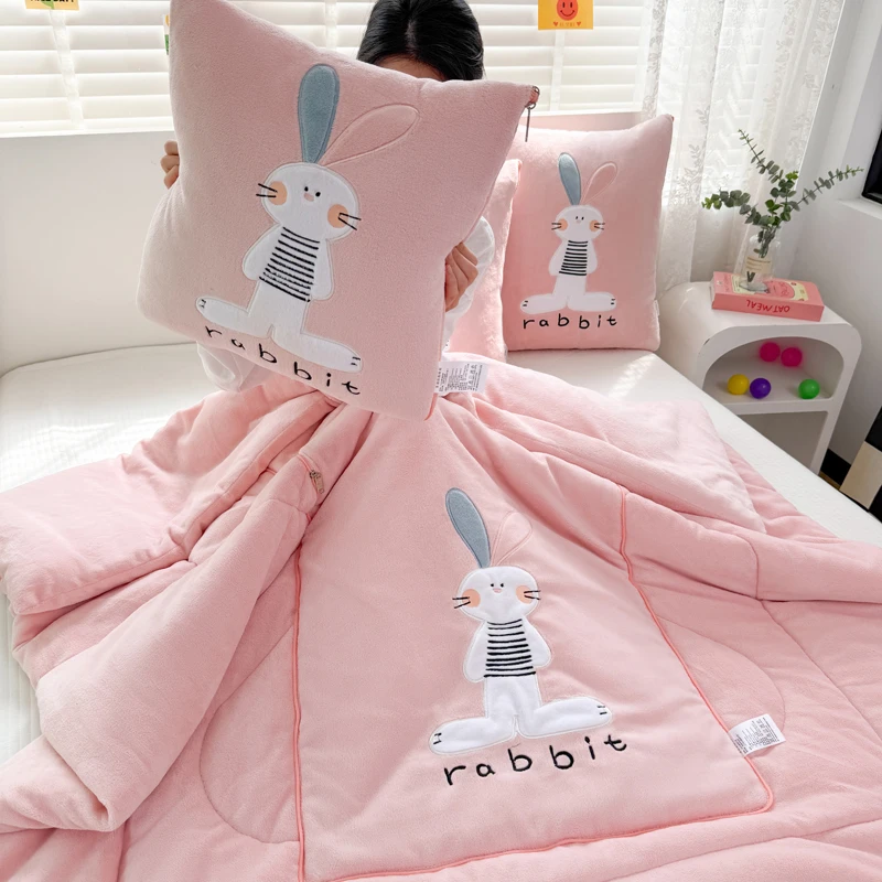 Thickened Rabbit Pillow Blanket Two-In-One Office Nap Car Headrest Square Polyester Fiber Filling Modern Simple Style Home Te...
Thickened Rabbit Pillow Blanket Two-In-One Office Nap Car Headrest Square Polyester Fiber Filling Modern Simple Style Home Te...