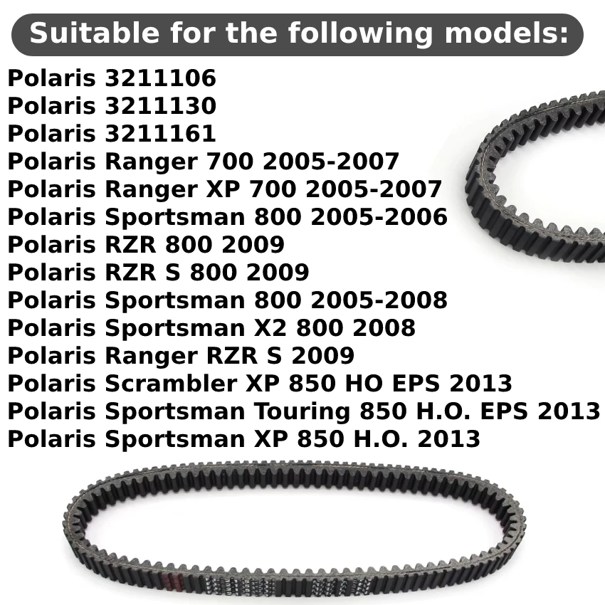 Motorcycle Strap Drive Transfer Clutch Belt For Polaris Ranger 700 XP Sportsman 800 RZR S X2 Ranger OEM:3211161 3211130 3211106
Motorcycle Strap Drive Transfer Clutch Belt For Polaris Ranger 700 XP Sportsman 800 RZR S X2 Ranger OEM:3211161 3211130 3211106