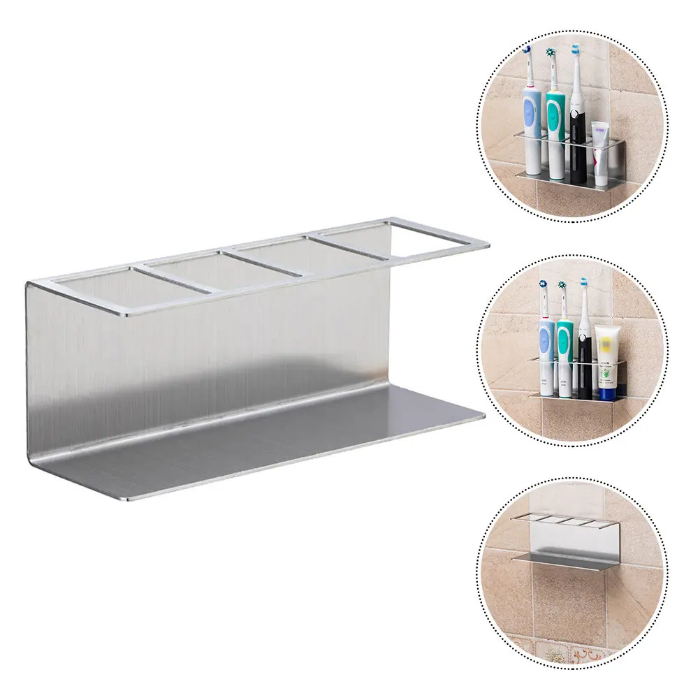 Держатель для электрических зубных щеток из нержавеющей стали, 4 слота, подставка для хранения зубных щеток, самоклеящаяся, водонепроницаемая, для современного декора ванной комнаты
Держатель для электрических зубных щеток из нержавеющей стали, 4 слота, подставка для хранения зубных щеток, самоклеящаяся, водонепроницаемая, для современного декора ванной комнаты