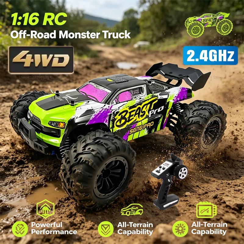PRO/MAX 1:16 Remote Control Car 80KM/H High Speed 4WD Brushless Off-Road RC Racing Vehicle Drift Toys For Kids Adults Outdoor
PRO/MAX 1:16 Remote Control Car 80KM/H High Speed 4WD Brushless Off-Road RC Racing Vehicle Drift Toys For Kids Adults Outdoor