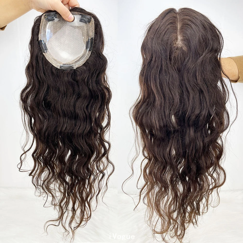 Накладка для волос из натуральных волос с 150% плотностью, двойным вытягиванием, на клипсах, с шелковым верхом, коричневая, с имитацией кожи головы, для женщин, с волнистыми волосами, с полиуретановой окантовкой по периметру
Накладка для волос из натуральных волос с 150% плотностью, двойным вытягиванием, на клипсах, с шелковым верхом, коричневая, с имитацией кожи головы, для женщин, с волнистыми волосами, с полиуретановой окантовкой по периметру