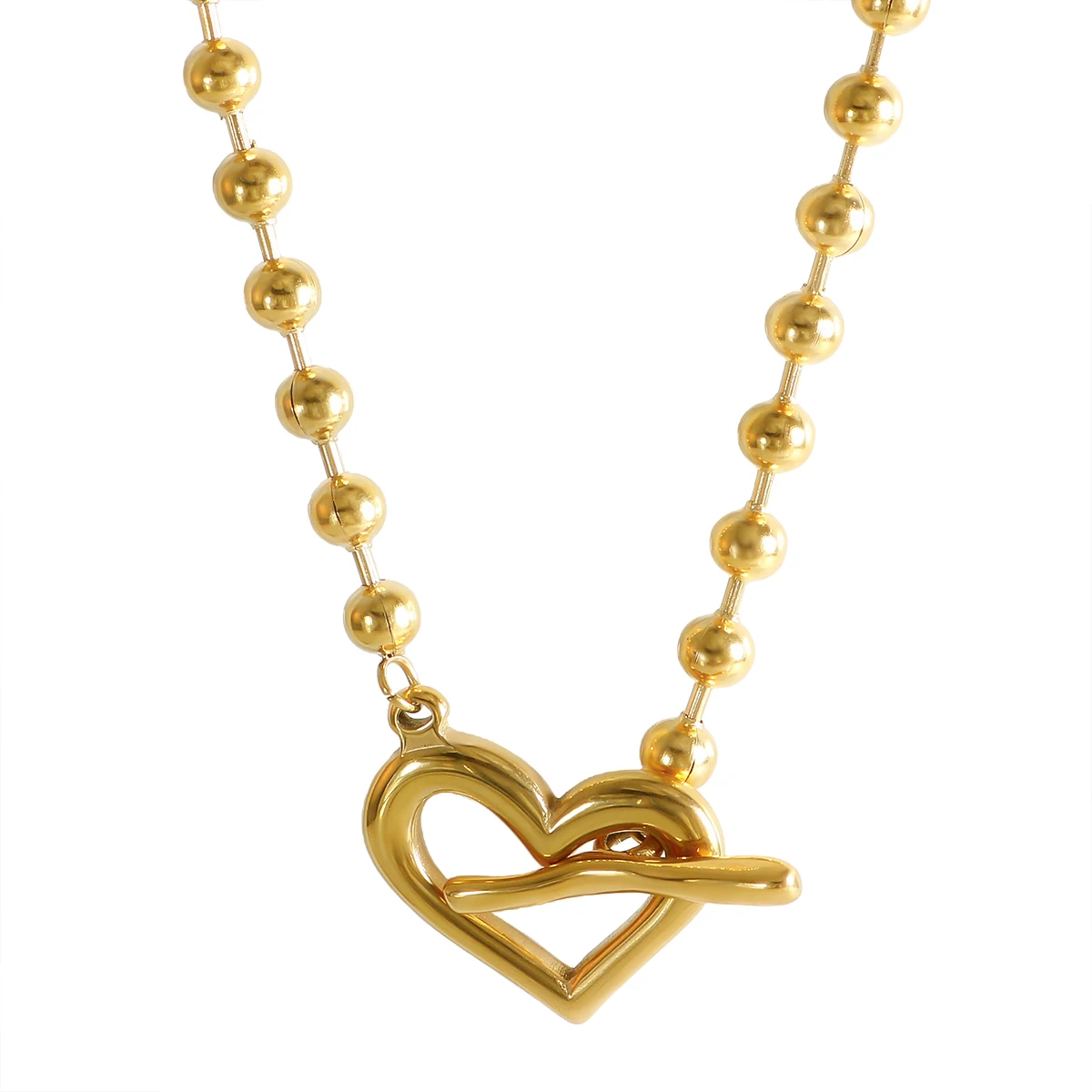 JINHUI Retro Irregular Hollow Heart Pendant Necklaces Women Gold Color Stainless Steel Necklace Fashion Jewelry Gift Accessories
JINHUI Retro Irregular Hollow Heart Pendant Necklaces Women Gold Color Stainless Steel Necklace Fashion Jewelry Gift Accessories
