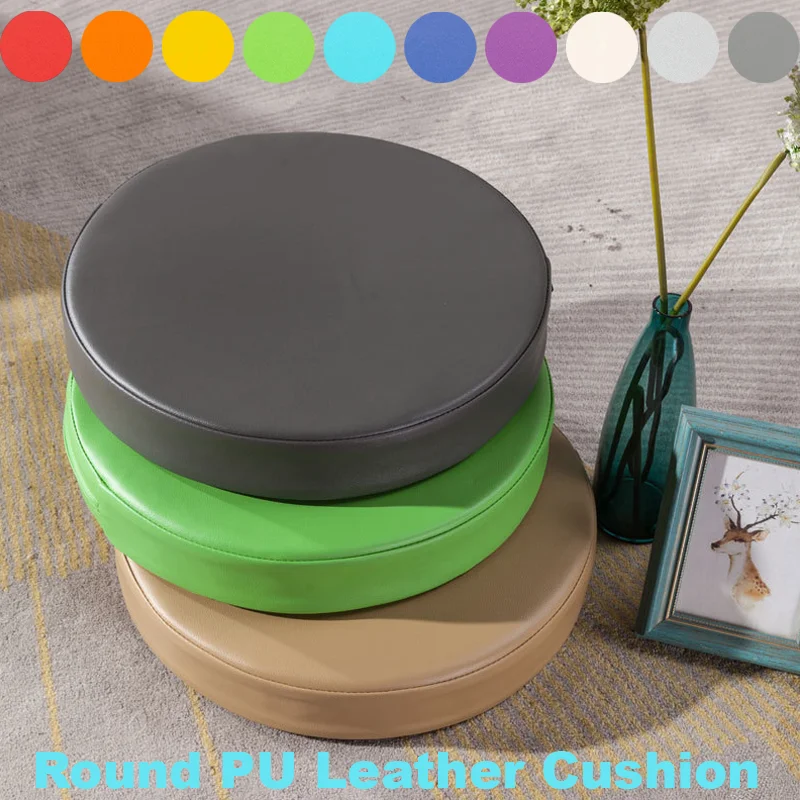 1PC Solid Color Round Chair Cushion PU Leather Waterproof Seat Pad High Elastic Sponge Cushion for Home Office Dining Chair Use
1PC Solid Color Round Chair Cushion PU Leather Waterproof Seat Pad High Elastic Sponge Cushion for Home Office Dining Chair Use
