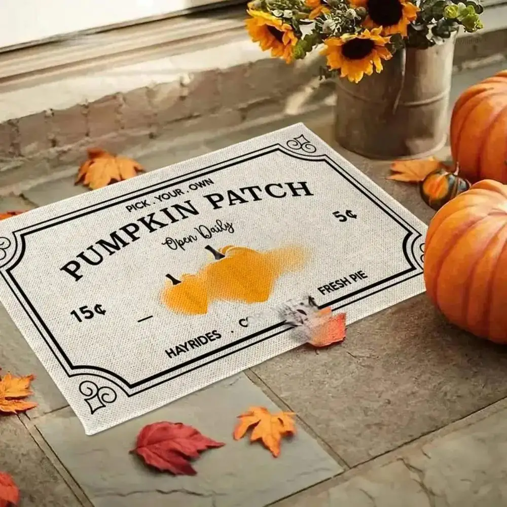 VIKAMA осенне-зимний коврик для двери на День Благодарения, приветственный коврик для входа, декоративный ковер с тыквой, устойчивый к пятнам и прочный домашний декор
VIKAMA осенне-зимний коврик для двери на День Благодарения, приветственный коврик для входа, декоративный ковер с тыквой, устойчивый к пятнам и прочный домашний декор