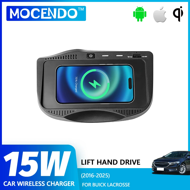 15W Wireless Charger for Buick LaCrosse 2016-2025 Fast Charging Car Accessory Phone Charging Plate Modification
15W Wireless Charger for Buick LaCrosse 2016-2025 Fast Charging Car Accessory Phone Charging Plate Modification
