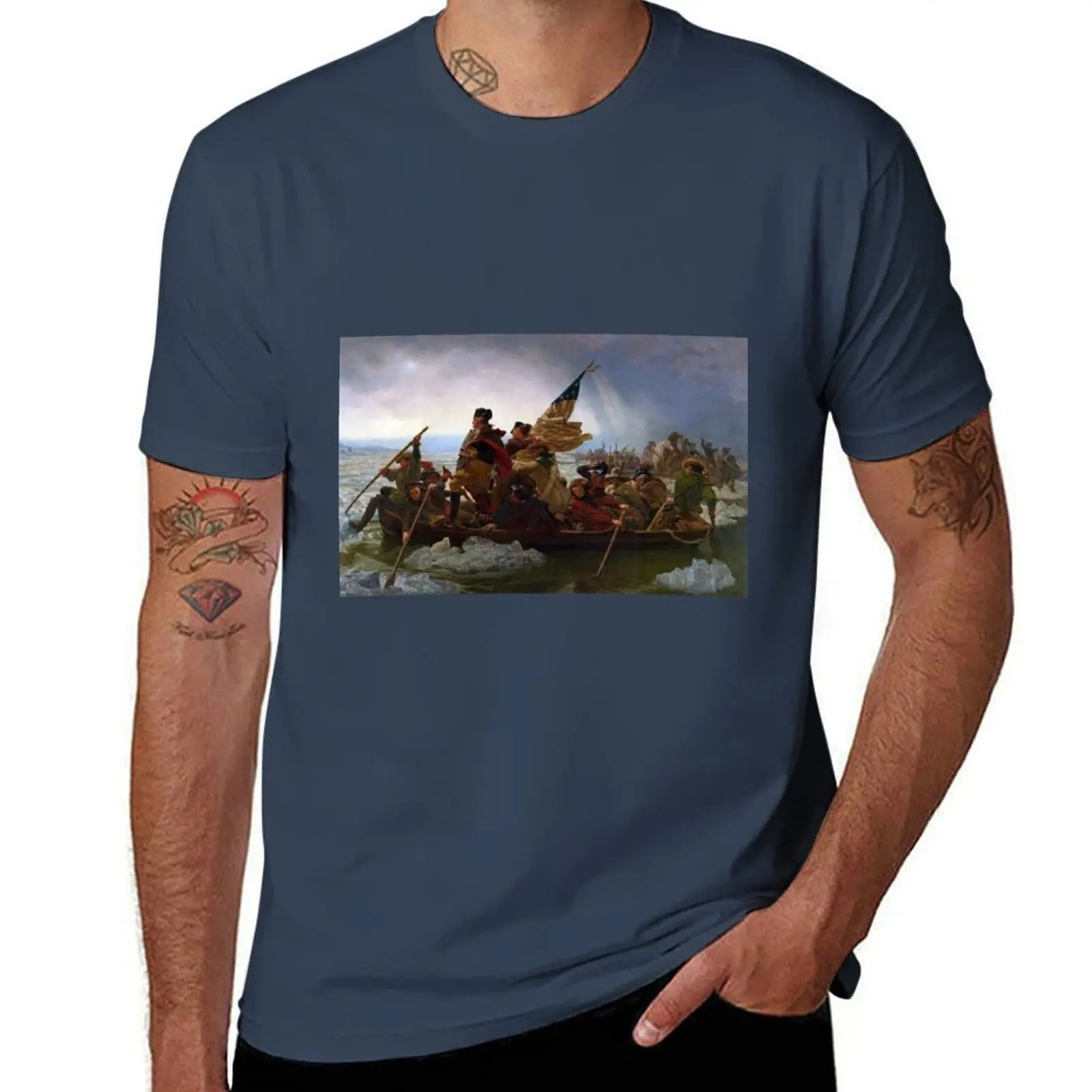 Washington Crossing the Delaware E Gottlieb Leutze T-Shirt Holiday Outdoor T-Shirt
Washington Crossing the Delaware E Gottlieb Leutze T-Shirt Holiday Outdoor T-Shirt