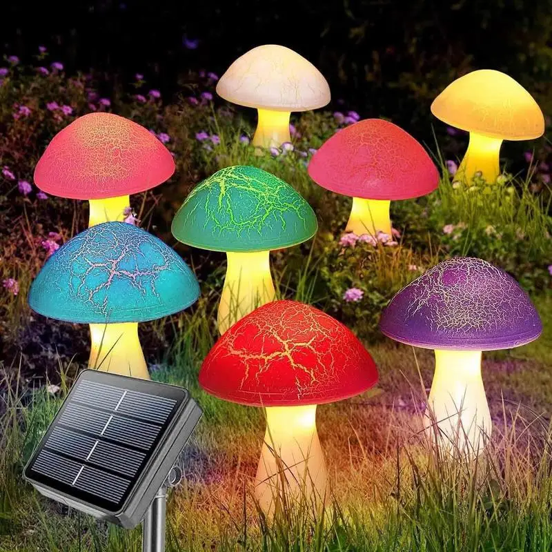 Solar Powered Garden Decorative Lights, 8 Counts Waterproof Solar Powered Mushroom Design Atmosphere Lamp
Solar Powered Garden Decorative Lights, 8 Counts Waterproof Solar Powered Mushroom Design Atmosphere Lamp