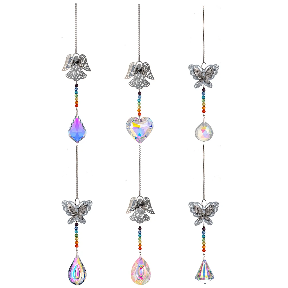 6pcs White Crystal Prisms Hanging Sun Catchers for Windows Rainbow Makers Decorative Prism Suncatchers
6pcs White Crystal Prisms Hanging Sun Catchers for Windows Rainbow Makers Decorative Prism Suncatchers
