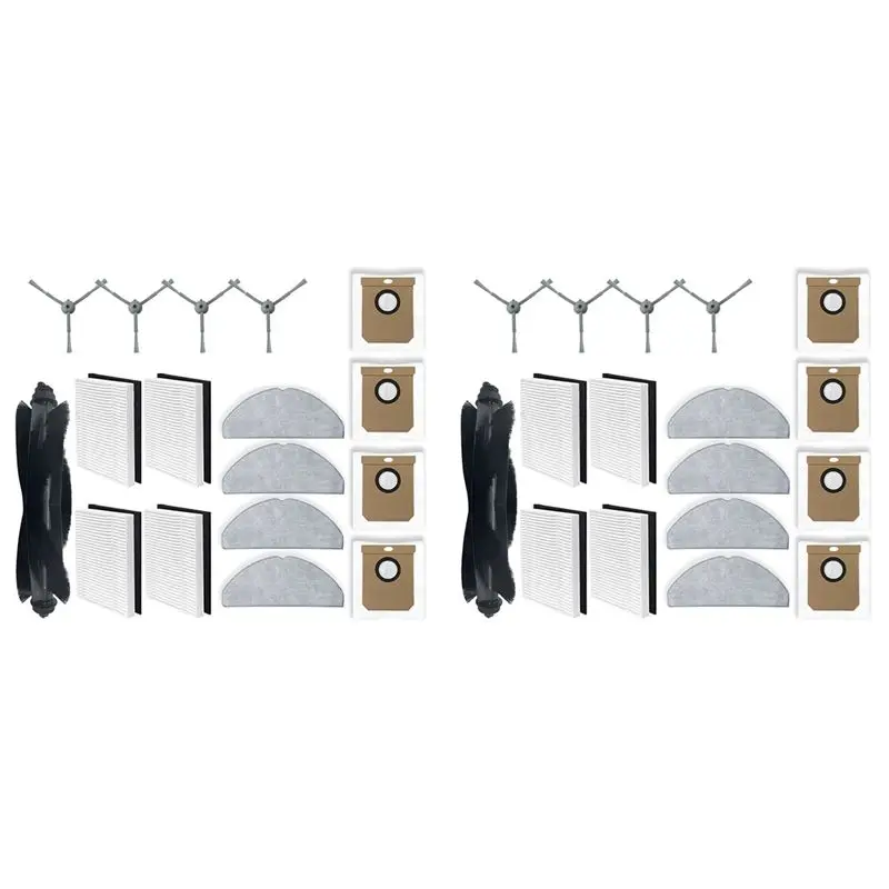 ABUI-2 Set For Eufy G50 Hybrid, L60 Hybrid / L60 Hybrid SES Vacuum Parts Main Side Brush Hepa Filter Mop Cloth Dust Bag
ABUI-2 Set For Eufy G50 Hybrid, L60 Hybrid / L60 Hybrid SES Vacuum Parts Main Side Brush Hepa Filter Mop Cloth Dust Bag