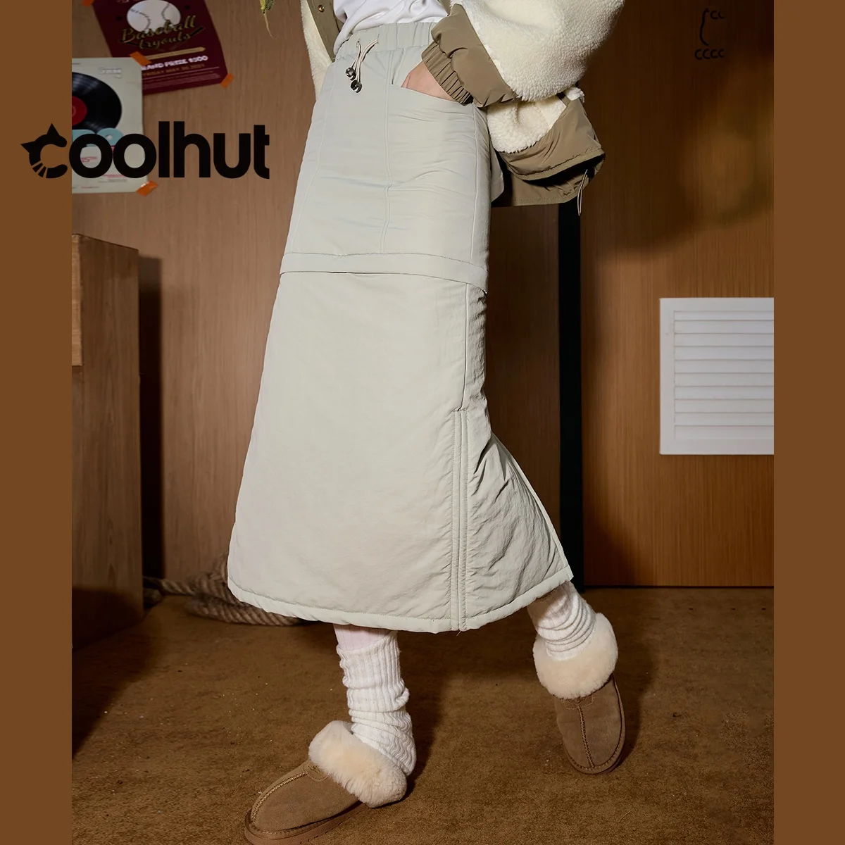 COOLHUT Brand Design Women's 2025 Tailored Cargo Midi Skirt Detachable High Waist Functional Pockets Winter Straight Cut Skirt
COOLHUT Brand Design Women's 2025 Tailored Cargo Midi Skirt Detachable High Waist Functional Pockets Winter Straight Cut Skirt