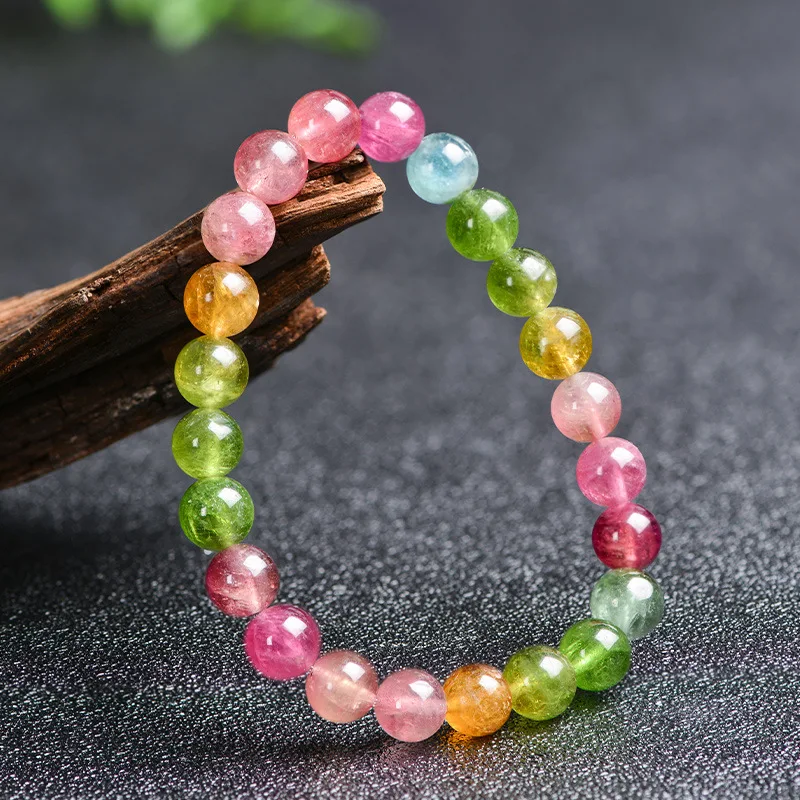 Natural Bracelet Candy Tourmaline Colorful Crystal Gemstone Bracelet Blue Red Yellow Green
Natural Bracelet Candy Tourmaline Colorful Crystal Gemstone Bracelet Blue Red Yellow Green