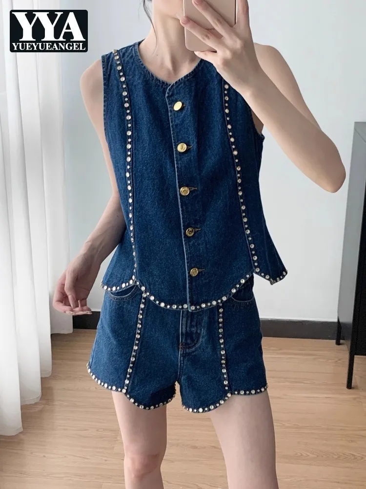 Новые женские модные ковбойские жилеты, комплекты с бриллиантовым v-образным вырезом, жилеты без рукавов на пуговицах, комплект из двух предметов, мини-джинсовые шорты выше колена, наряды
Новые женские модные ковбойские жилеты, комплекты с бриллиантовым v-образным вырезом, жилеты без рукавов на пуговицах, комплект из двух предметов, мини-джинсовые шорты выше колена, наряды