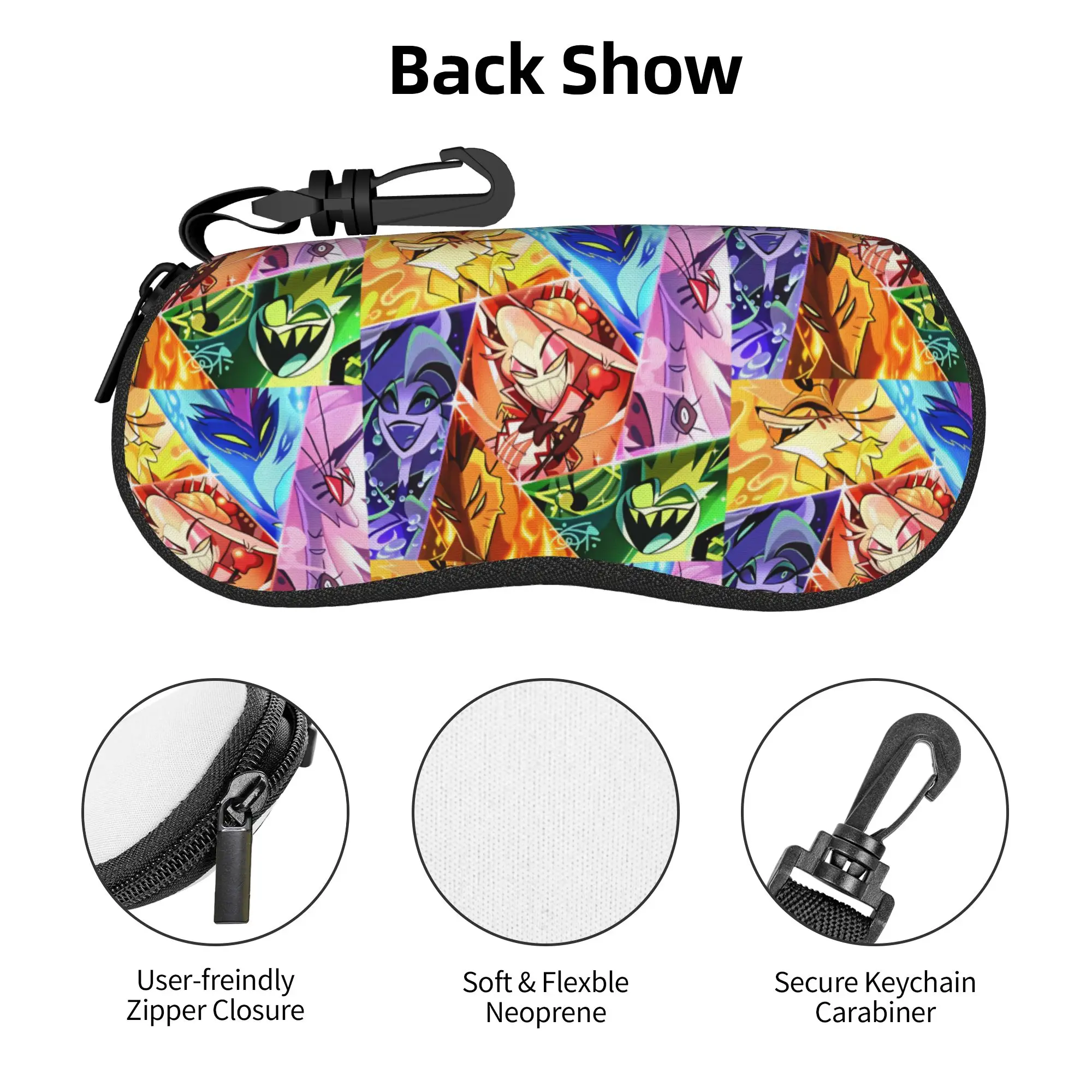 Hazbin Hotels Lucifer Morningstar Sunglasses Soft Case Neoprene Zipper Shell Eyeglass Case Protective Box For Glasses
Hazbin Hotels Lucifer Morningstar Sunglasses Soft Case Neoprene Zipper Shell Eyeglass Case Protective Box For Glasses