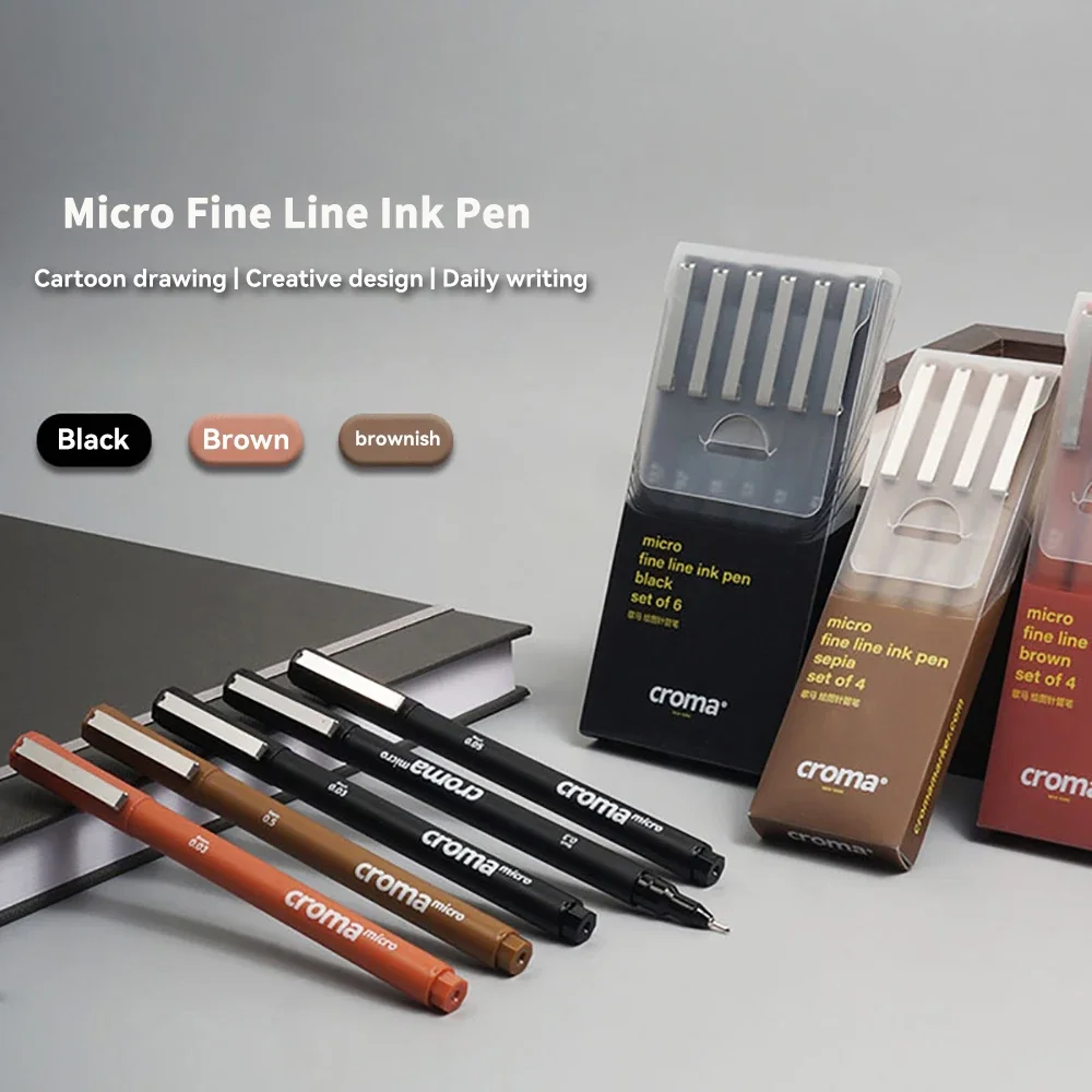 Micron Liner Fineliner Pen 0.05 0.03 0.1 0.5 Brush Tip Black Brown Fineliner Sketching Manga Drawing Pen Color Sketch Stationery
Micron Liner Fineliner Pen 0.05 0.03 0.1 0.5 Brush Tip Black Brown Fineliner Sketching Manga Drawing Pen Color Sketch Stationery