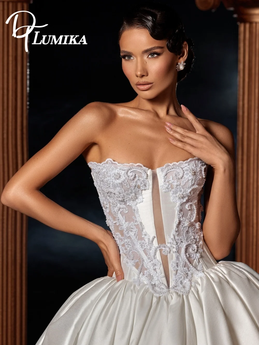 Elegant Sweetheart Lace Wedding Dress 2026 Romantic Satin Skirt Bridal Gown Fashion Embellished Floor Length Bridal Dress Robe D
Elegant Sweetheart Lace Wedding Dress 2026 Romantic Satin Skirt Bridal Gown Fashion Embellished Floor Length Bridal Dress Robe D