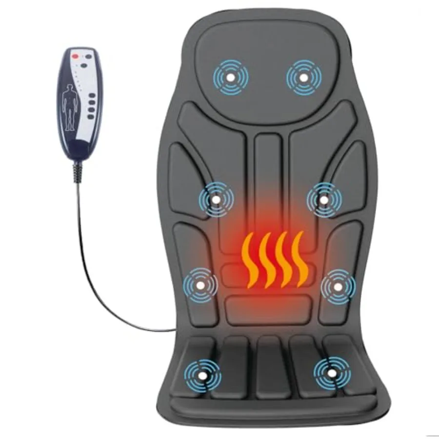 Вибрационная подушка для глубоких тканей для облегчения боли в спине, плечах и сидений, 8-моторный массажер с подогревом, идеальный подарок для офиса и домашнего использования
Вибрационная подушка для глубоких тканей для облегчения боли в спине, плечах и сидений, 8-моторный массажер с подогревом, идеальный подарок для офиса и домашнего использования